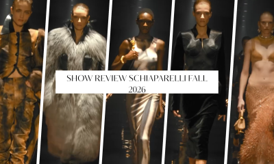 8989 Show Review Schiaparelli Fall 2026 At The Louvre With Sculptural Tailoring Sheer Knits And Faux Fur Coats