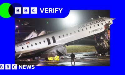 What happened in the seconds before Air Canada plane crashed at LaGuardia