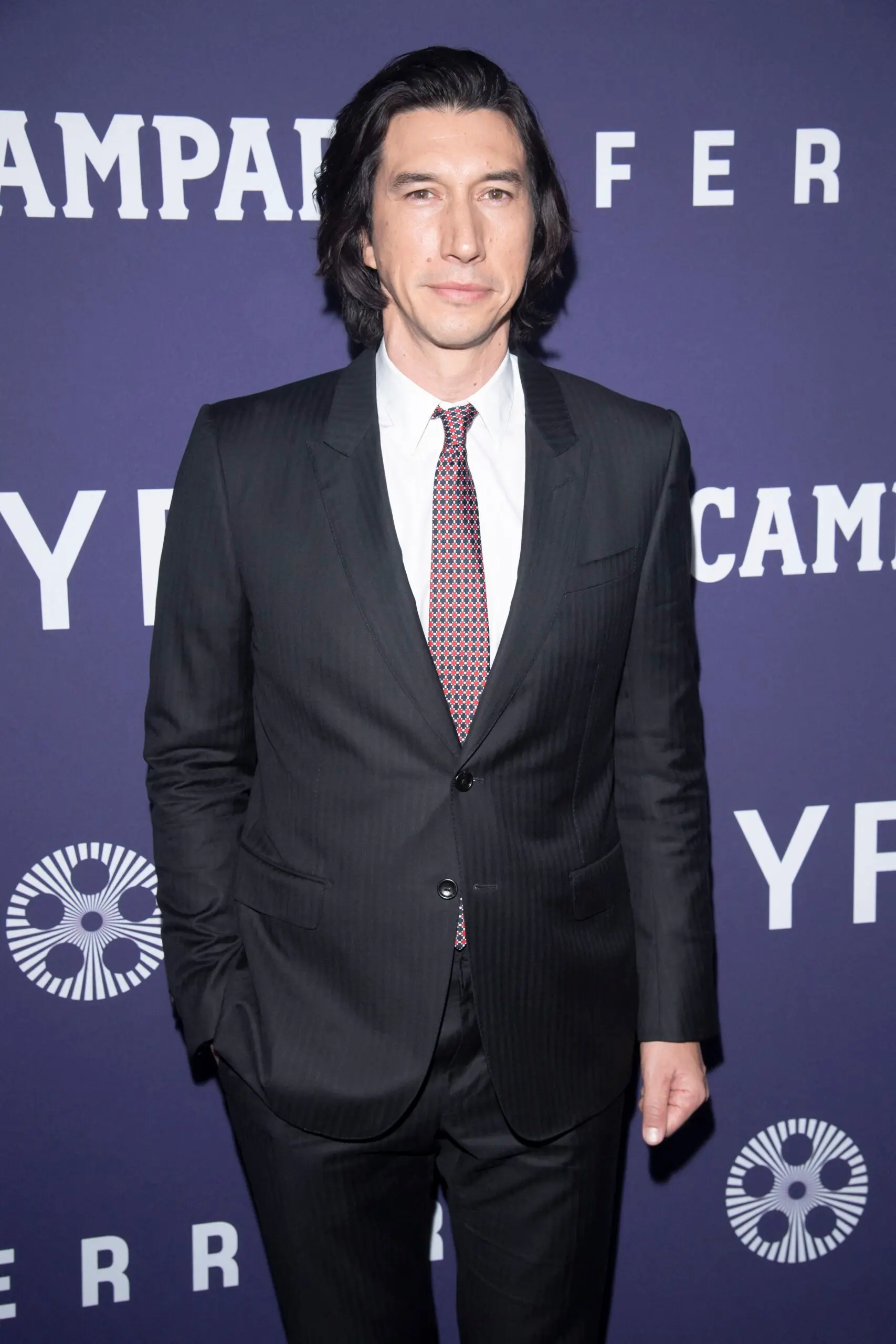 Adam Driver attends the red carpet for Ferrari