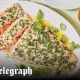 Baked side of salmon with roast lemon salsa verde recipe