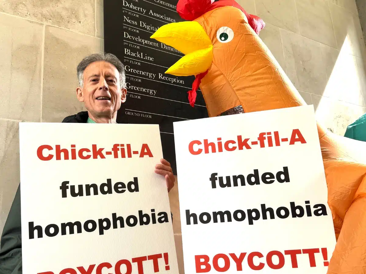 Protest as Chick-fil-A opens first London restaurant