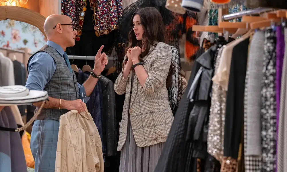 Devil Wears Prada 2 Stanley Tucci and Anne Hathaway