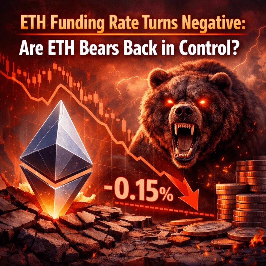 Eth Funding Rate Turns Negative: Are Eth Bears Back In Control?