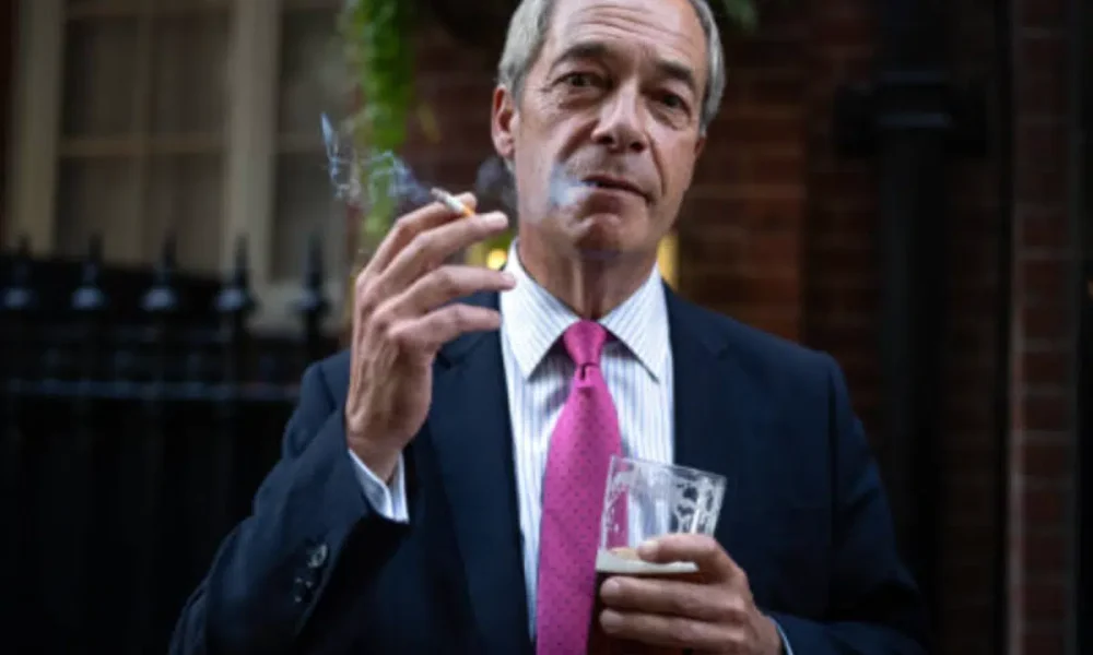 Farage doesn't take well to losing