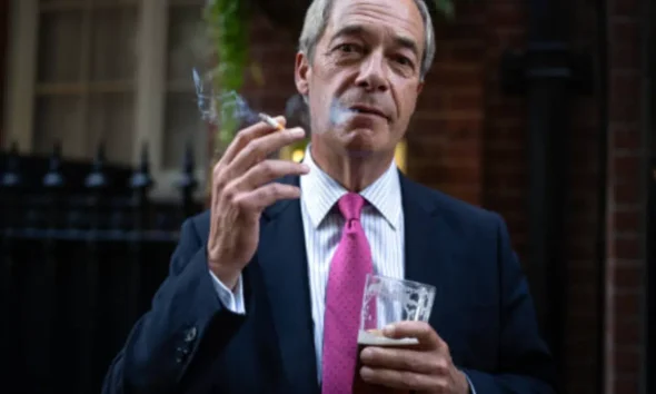 Farage doesn't take well to losing