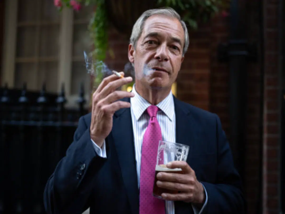 Farage doesn't take well to losing