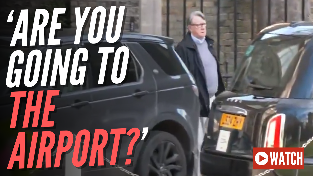 WATCH: Shy Mandelson Asked if He Is a Flight Risk