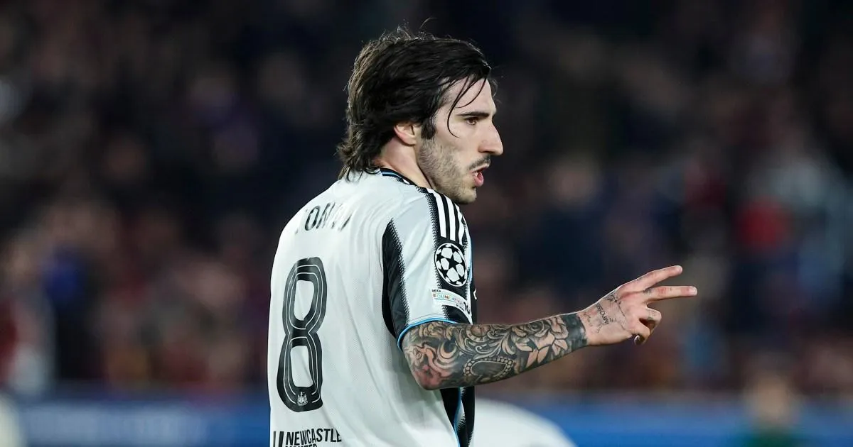 Sandro Tonali injury update after Newcastle defeat to Barcelona in Champions League | Football