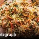 Chicken pilaf with cardamom, carrot and orange