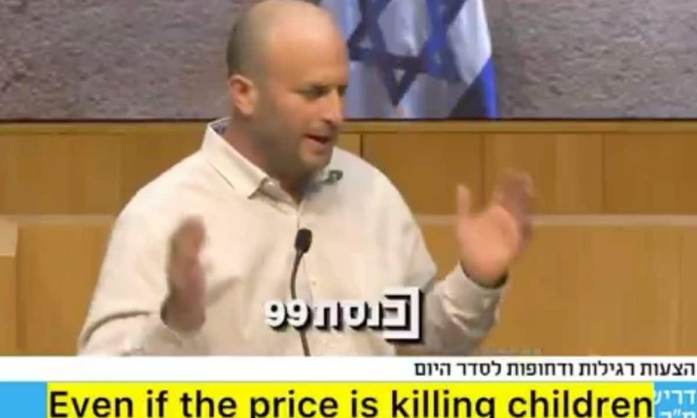 Israeli MP calls murdering Gaza children 'normal'