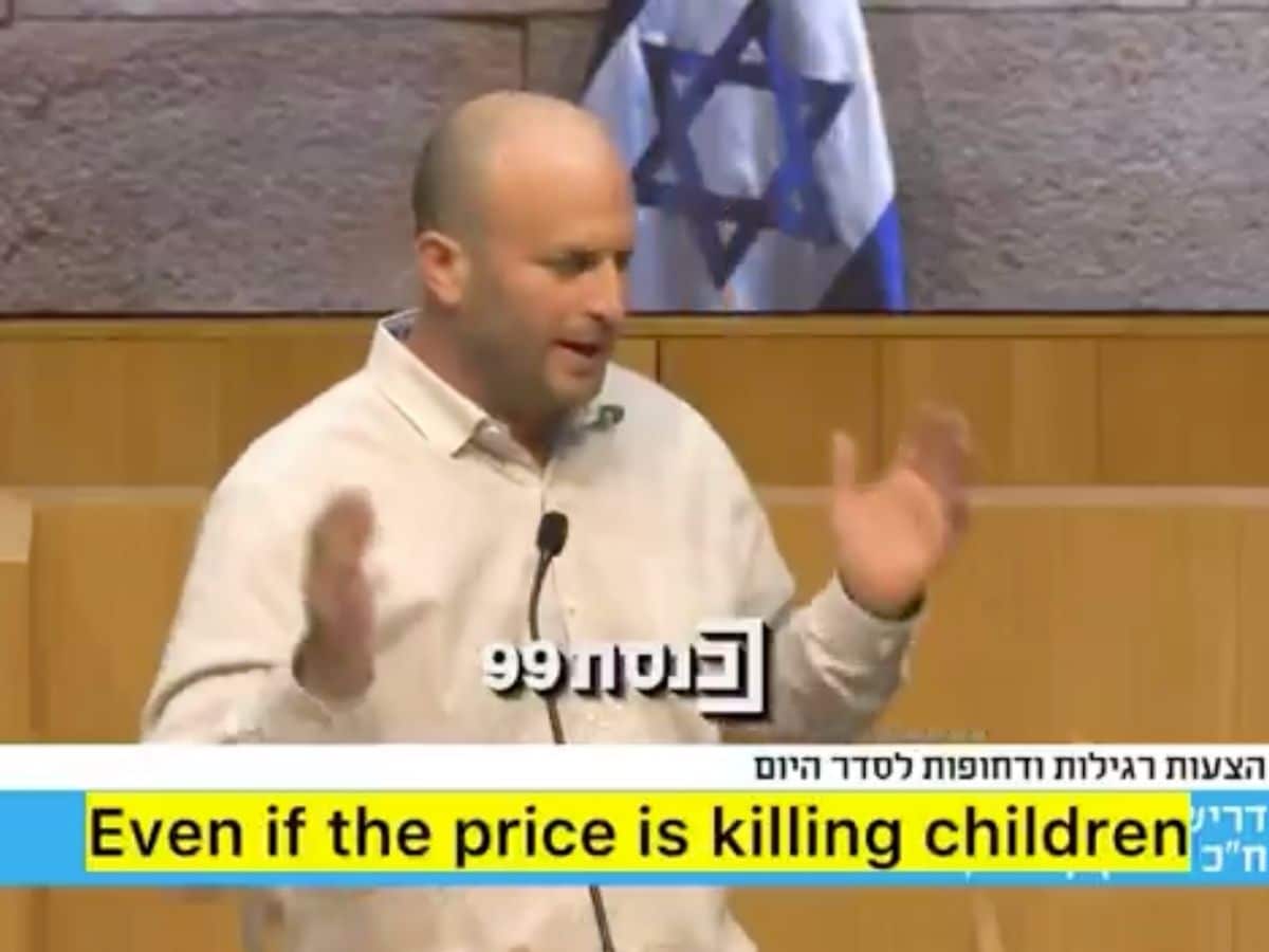 Israeli MP calls murdering Gaza children 'normal'