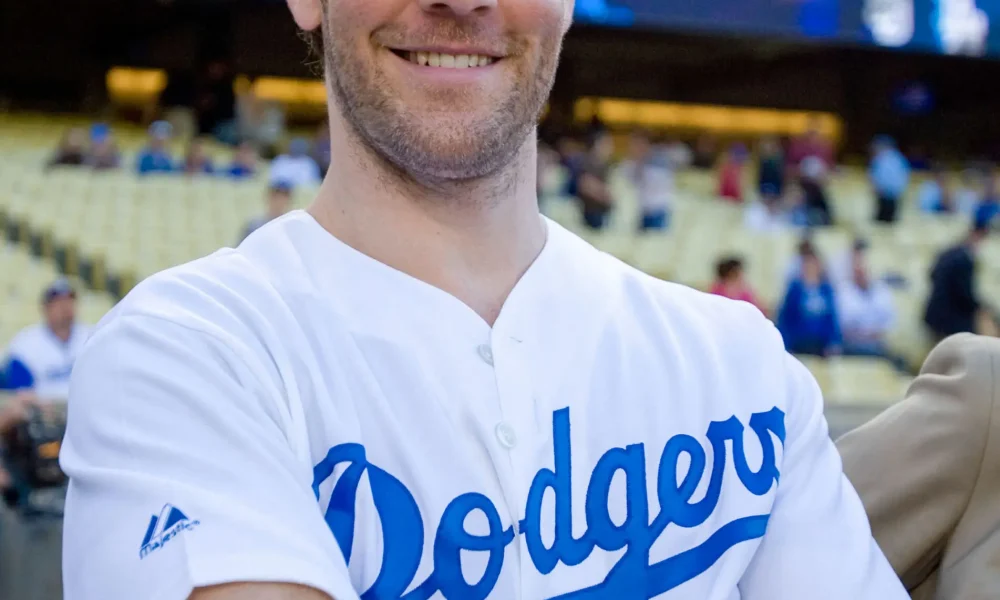 James Van Der Beek at a Dodgers game