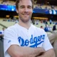 James Van Der Beek at a Dodgers game