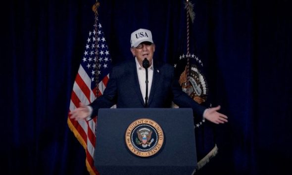 US is sinking Iran’s Navy, Trump says