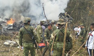 Colombia military plane crash kills 66, four still missing
