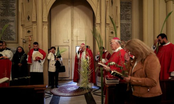 Israeli police block Catholic cardinal from Jerusalem’s Holy Sepulchre on Palm Sunday