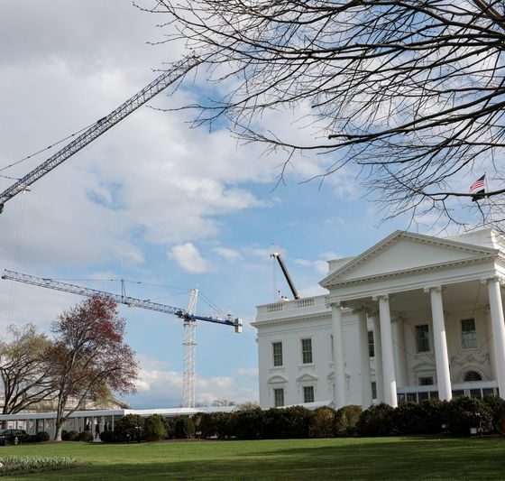 Trump says White House ballroom is ahead of schedule