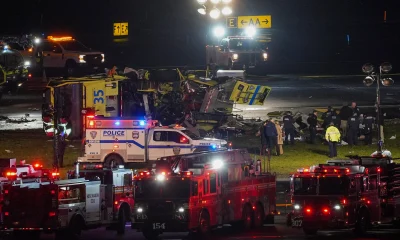 Shocking Images Show Aftermath Of Deadly Collision Between Air Canada Jet & Fire Truck At LaGuardia Airport New york