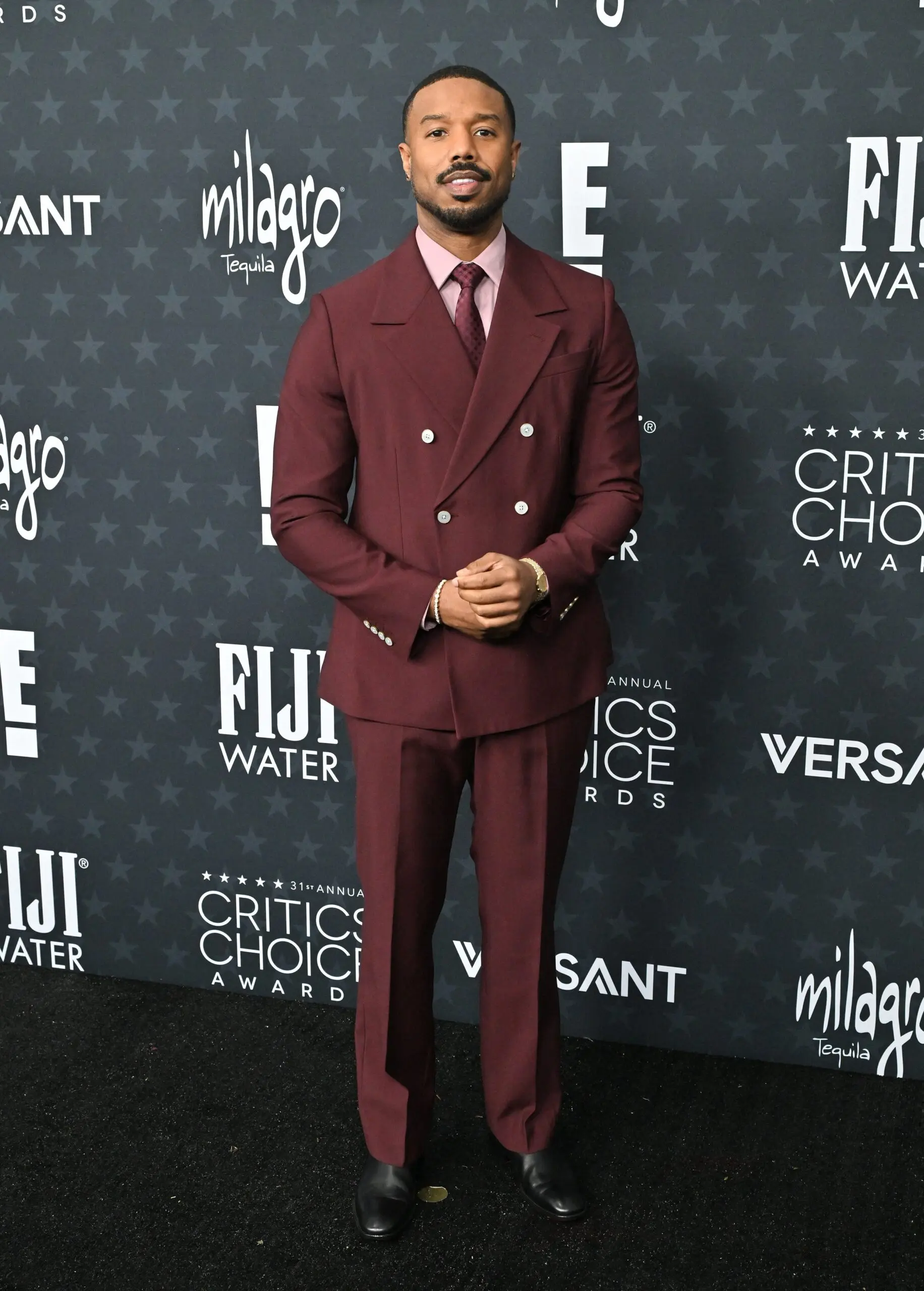 Michael B. Jordan at the 2026 Critics Choice Awards.