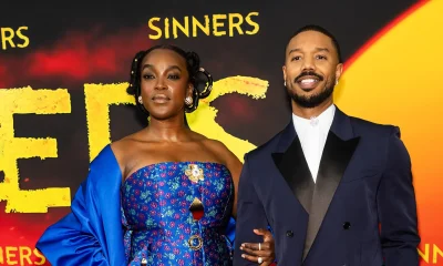 Michael B Jordan Wunmi Mosaku Kisses Pregnancy Baby Bump Video Smoke Annie Sinners