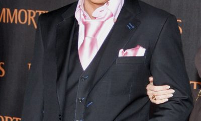 Mickey Rourke at the Los Angeles premiere of 'Immortals 3D'