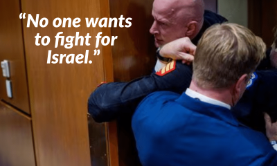 Trump senator manhandles veteran opposing Iran War