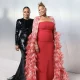 On The Scene At The Vanity Fair Oscars After Party Queen Latifah In Red Jean Louis Sabaji Kim Kardashian In Gold Gucci Kylie Jenner In Alexander McQueen And More
