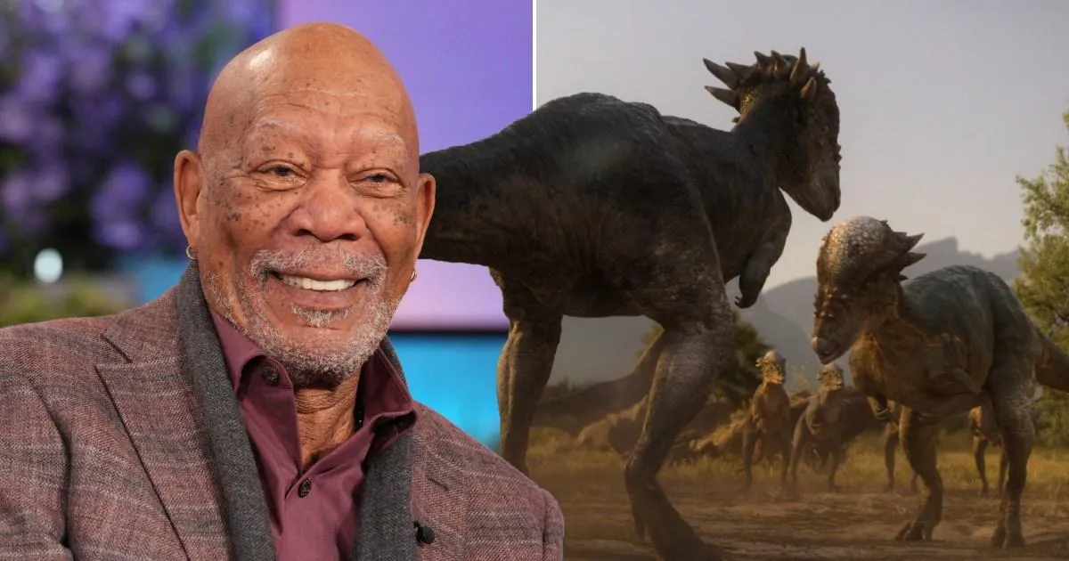Morgan Freeman's swear-filled blooper reel for Netflix dinosaur show is magnificent