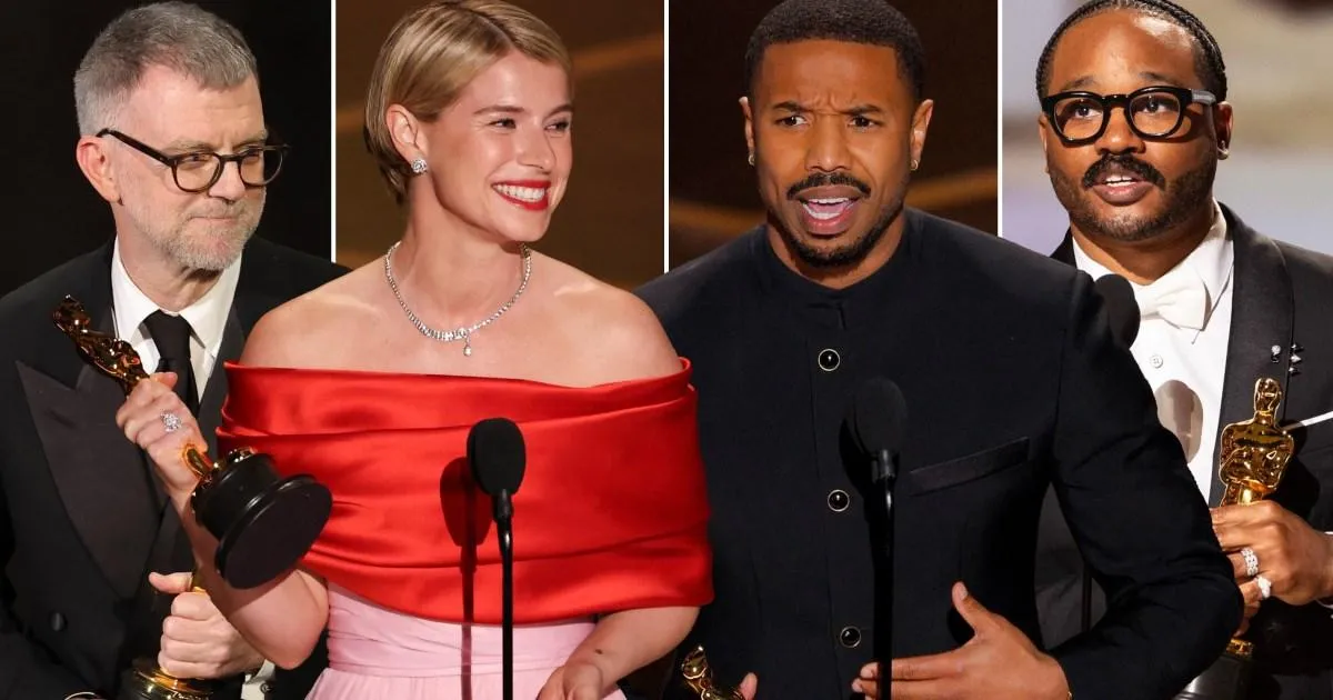 Michael B. Jordan and Jessie Buckley win best actor and actress at emotional Oscars ceremony