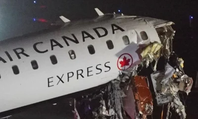 Air traffic controller begs truck to 'stop' before plane crashes into it at LaGuardia airport | News US