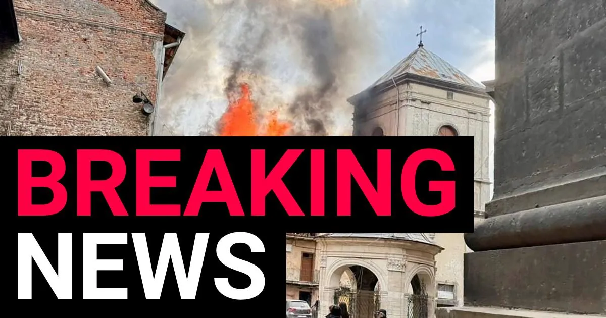 Moment Russian drone wave hits Lviv destroying UNESCO church | News World