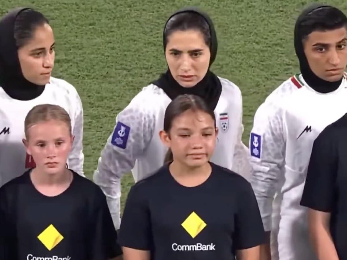 Iran women's national team refuse to sing national anthem