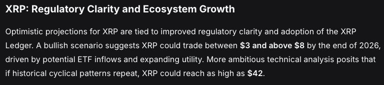 China's DeepSeek AI Predicts the Price of XRP, Bitcoin and Ethereum by The End of 2026