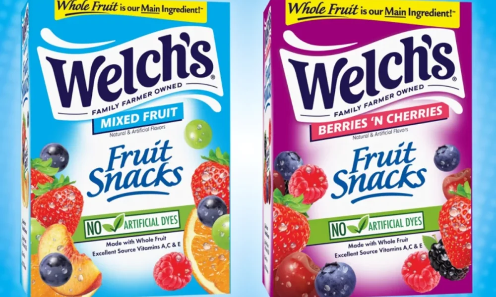 Welch’s hits goal to remove artificial dyes from snacks