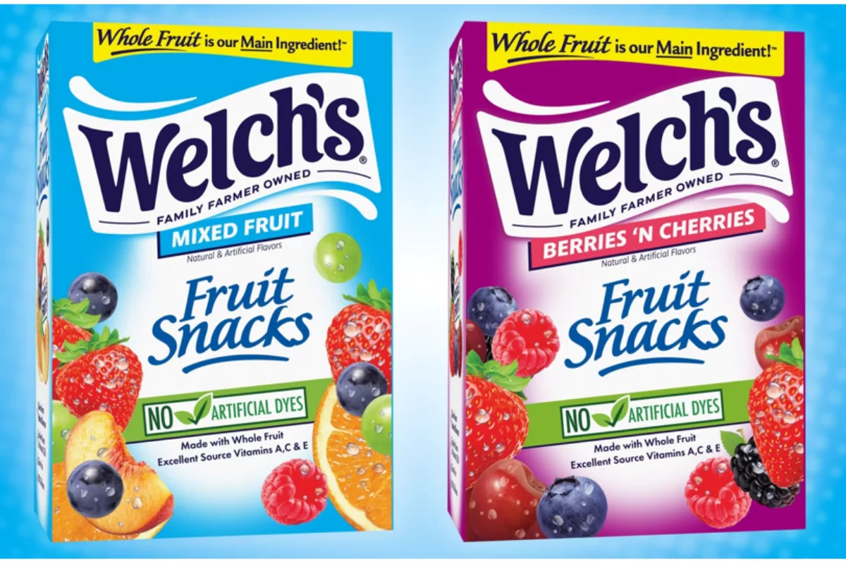 Welch’s hits goal to remove artificial dyes from snacks
