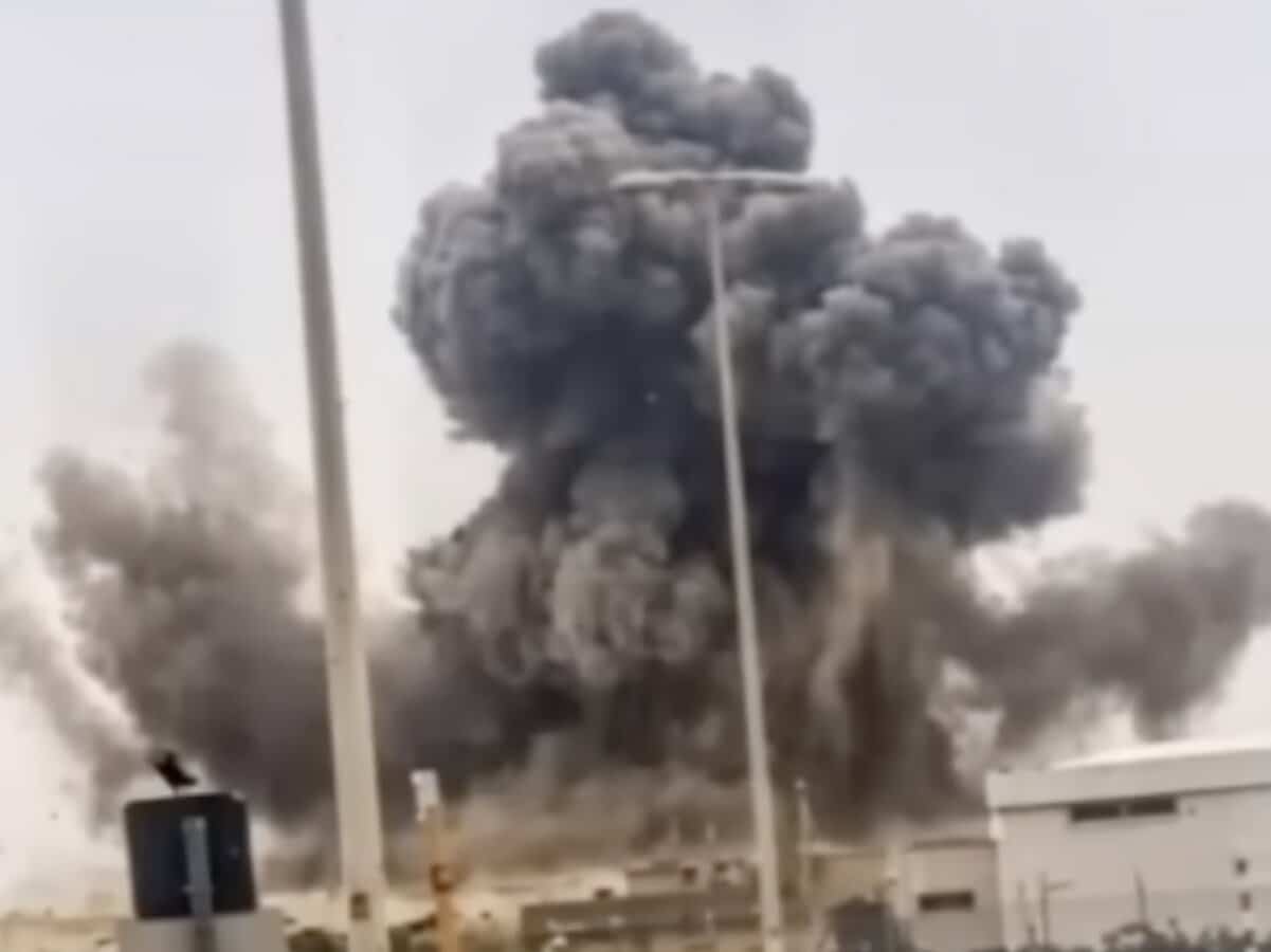 Israel white phosphorus plant bombed