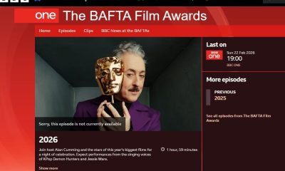 BBC face 'furious' Warner Bros over BAFTAs fuck up