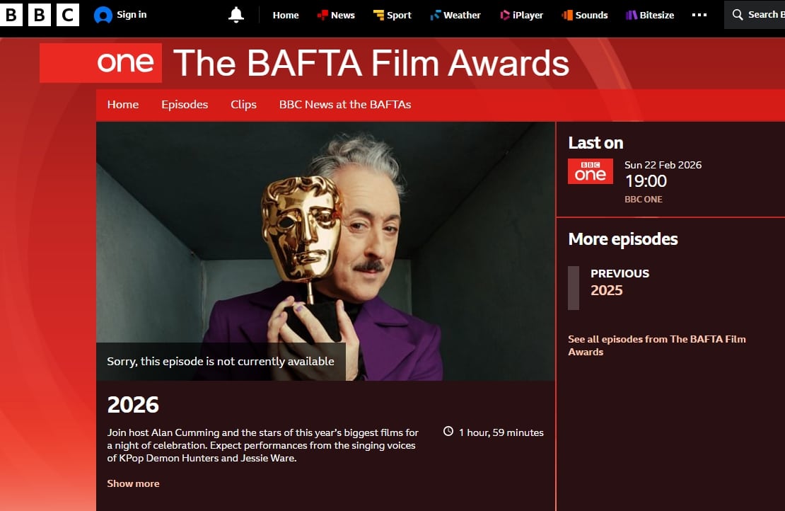 BBC face 'furious' Warner Bros over BAFTAs fuck up