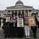 'Protest gave us the right to Vote' - Women’s Day suffragette stunt against anti-protest laws