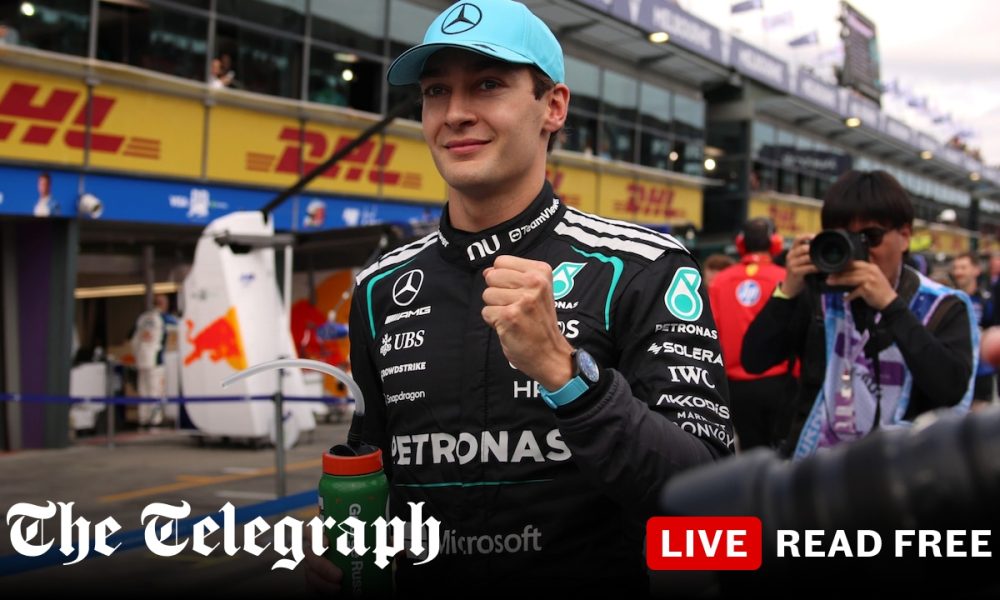 George Russell storms to Australian GP pole after Max Verstappen crashes