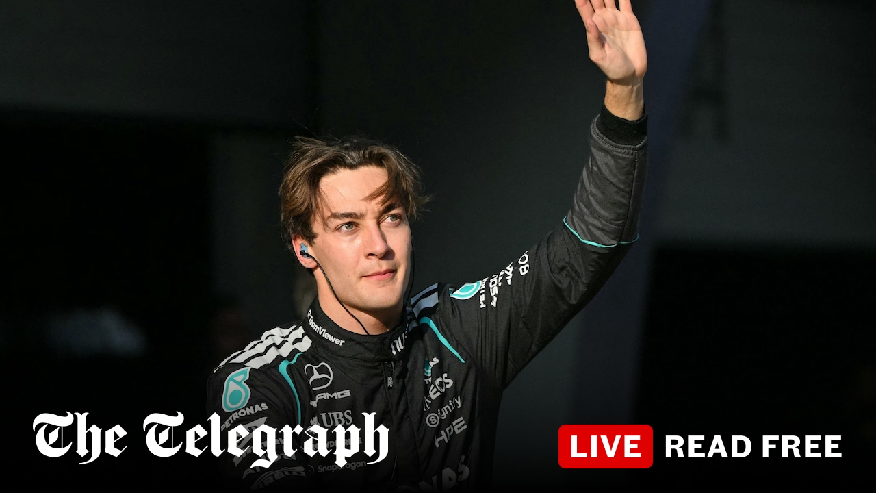 George Russell takes dominant sprint pole for Mercedes