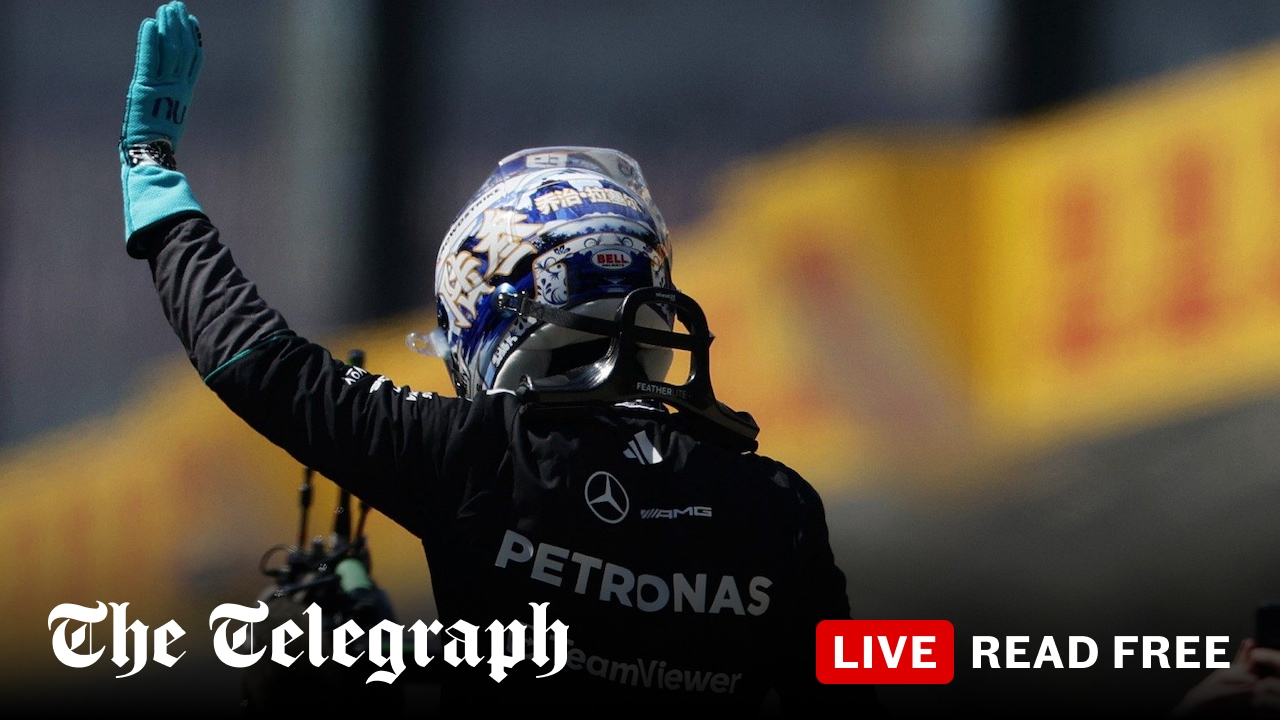 George Russell wins Chinese GP sprint after battle with Ferraris