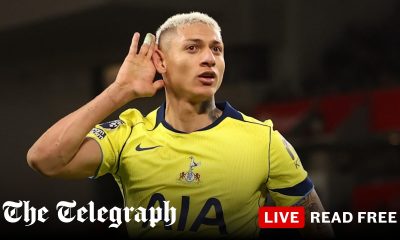 Richarlison earns Spurs crucial point with 90th-minute equaliser at Liverpool