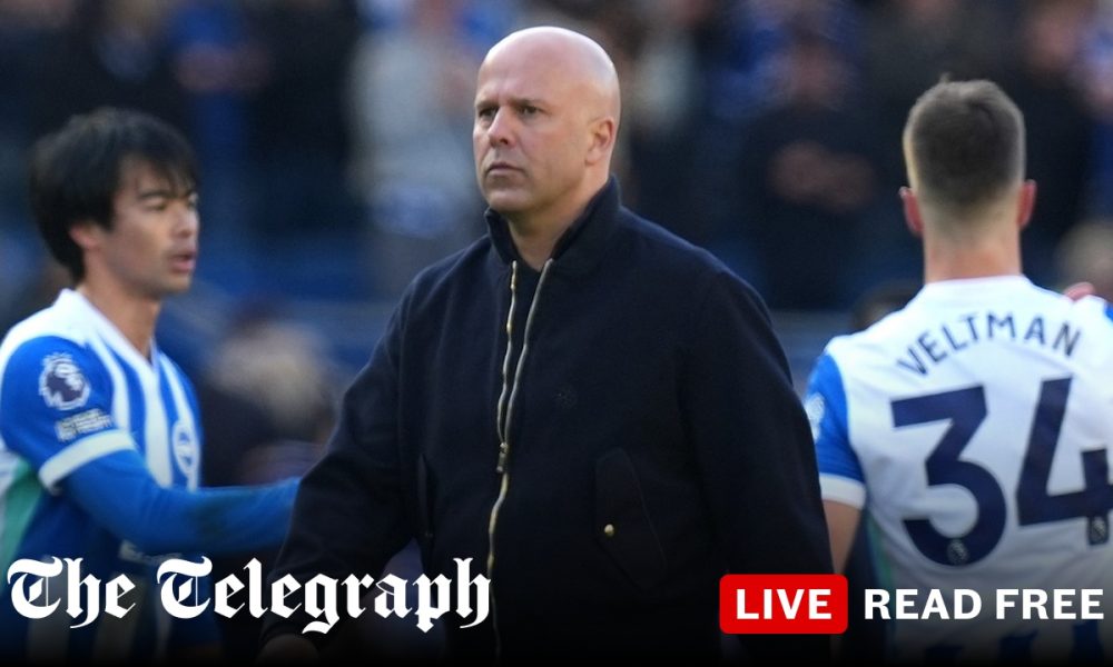 Pressure piles on Arne Slot after Danny Welbeck brings Liverpool crashing back down to earth