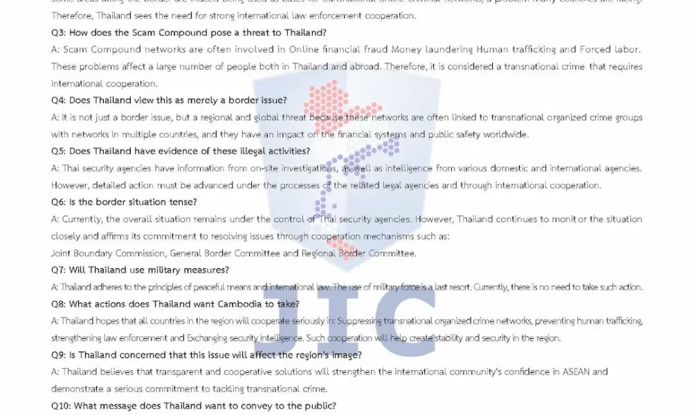 Thai Authorities Intensify Monitoring at Chong Chom Border Amid Scam Concerns