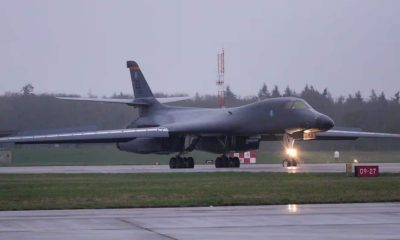 US B-1 bombers land at RAF Fairford to bomb Iran