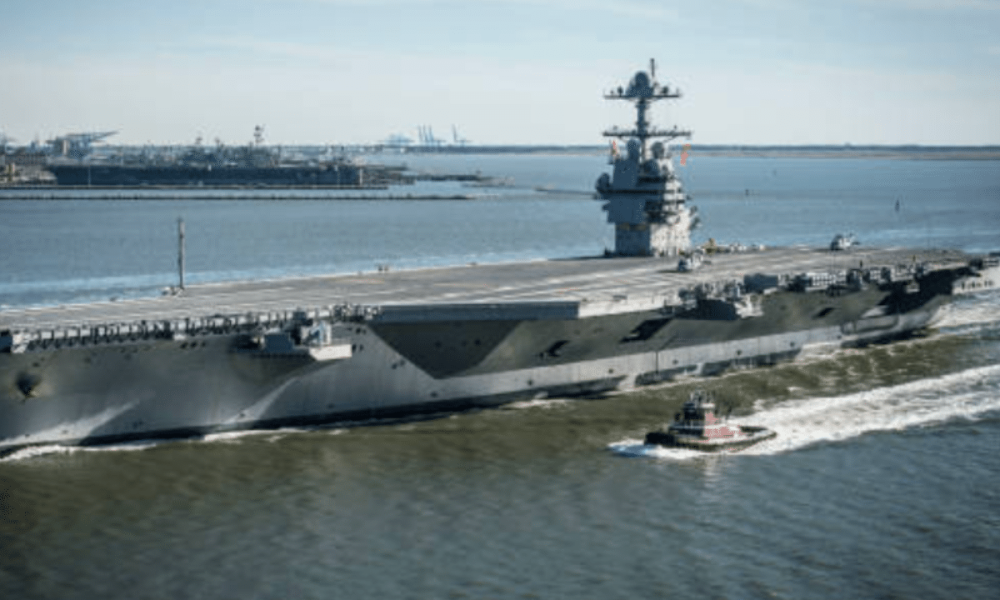 USS Gerald Ford beset by mystery fire and clogged toilets