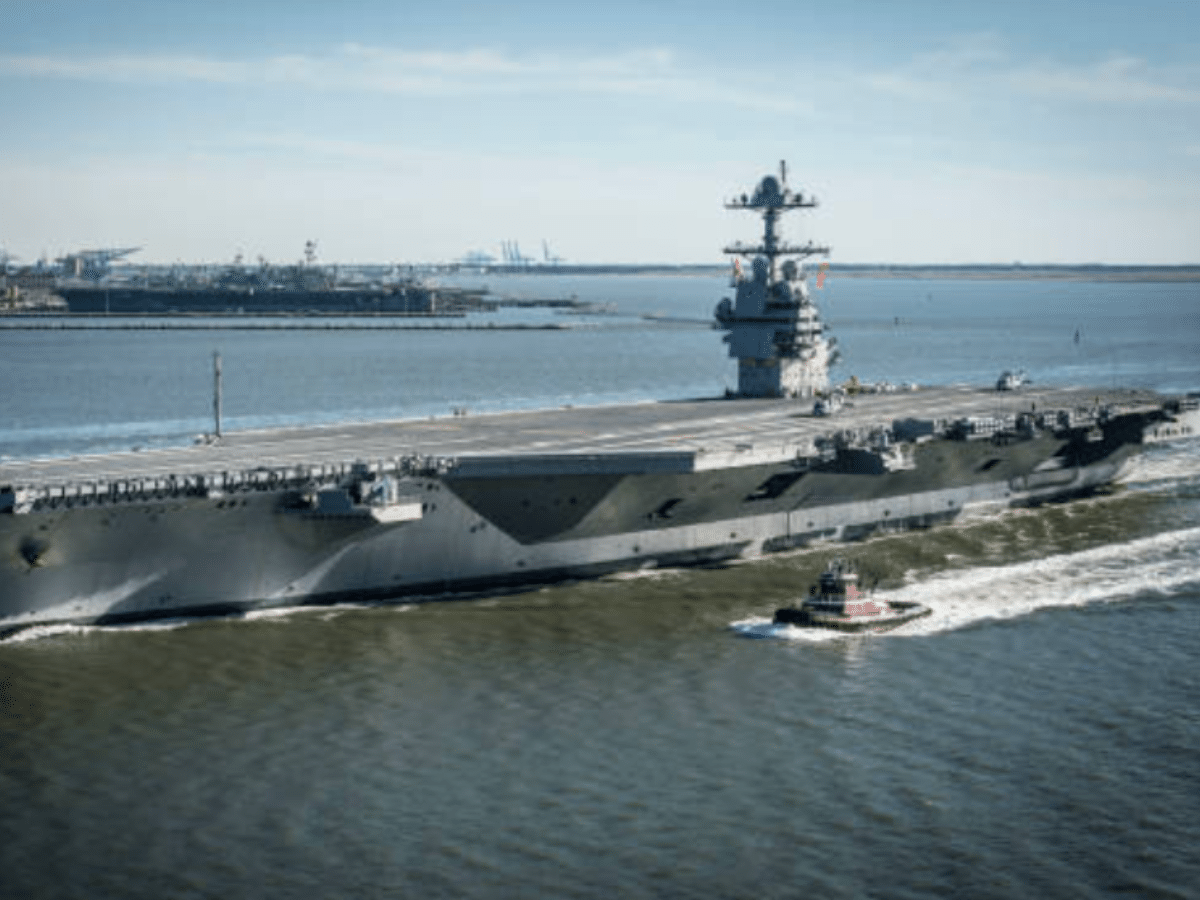 USS Gerald Ford beset by mystery fire and clogged toilets