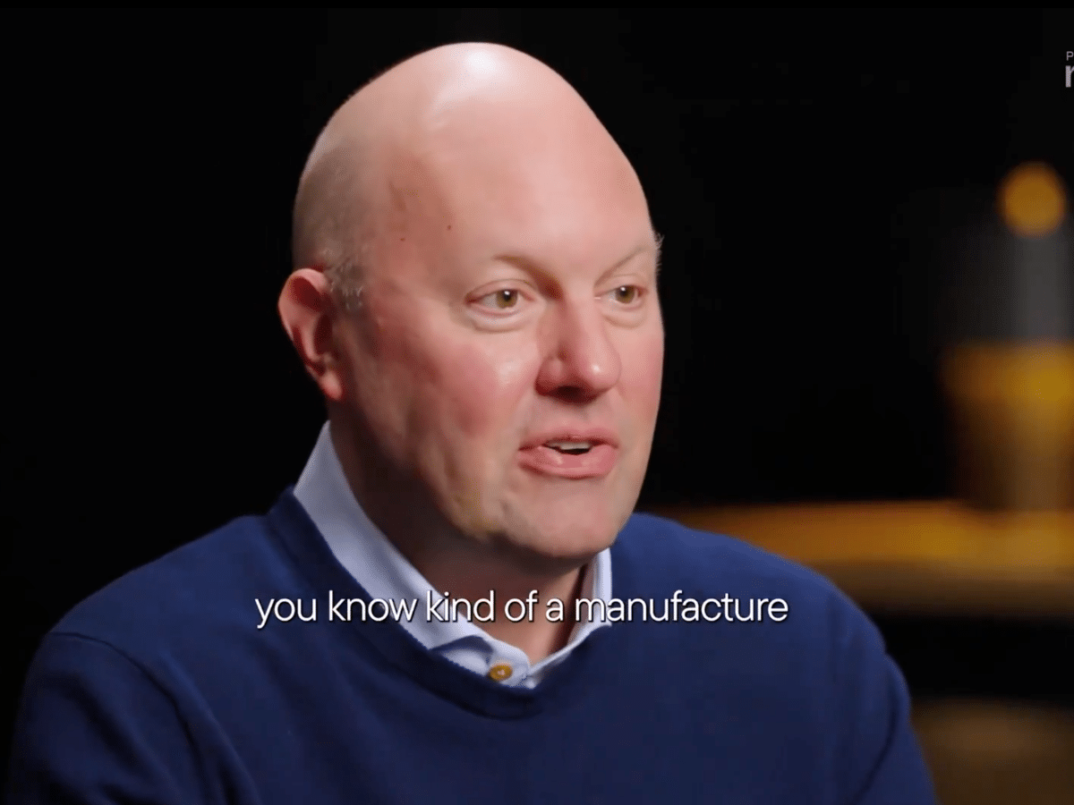 Billionaire Marc Andreessen rejects deep thinking