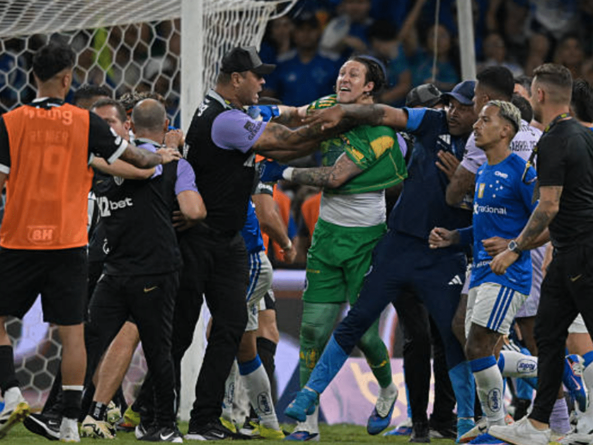 Football match sees 23 players sent off